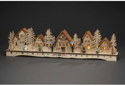 Konstsmide Wooden Village Silhouette (Warm White, 18 LED)